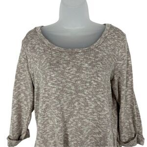 Sparkle & Fade Brown Hi Lo Sweater Sz M